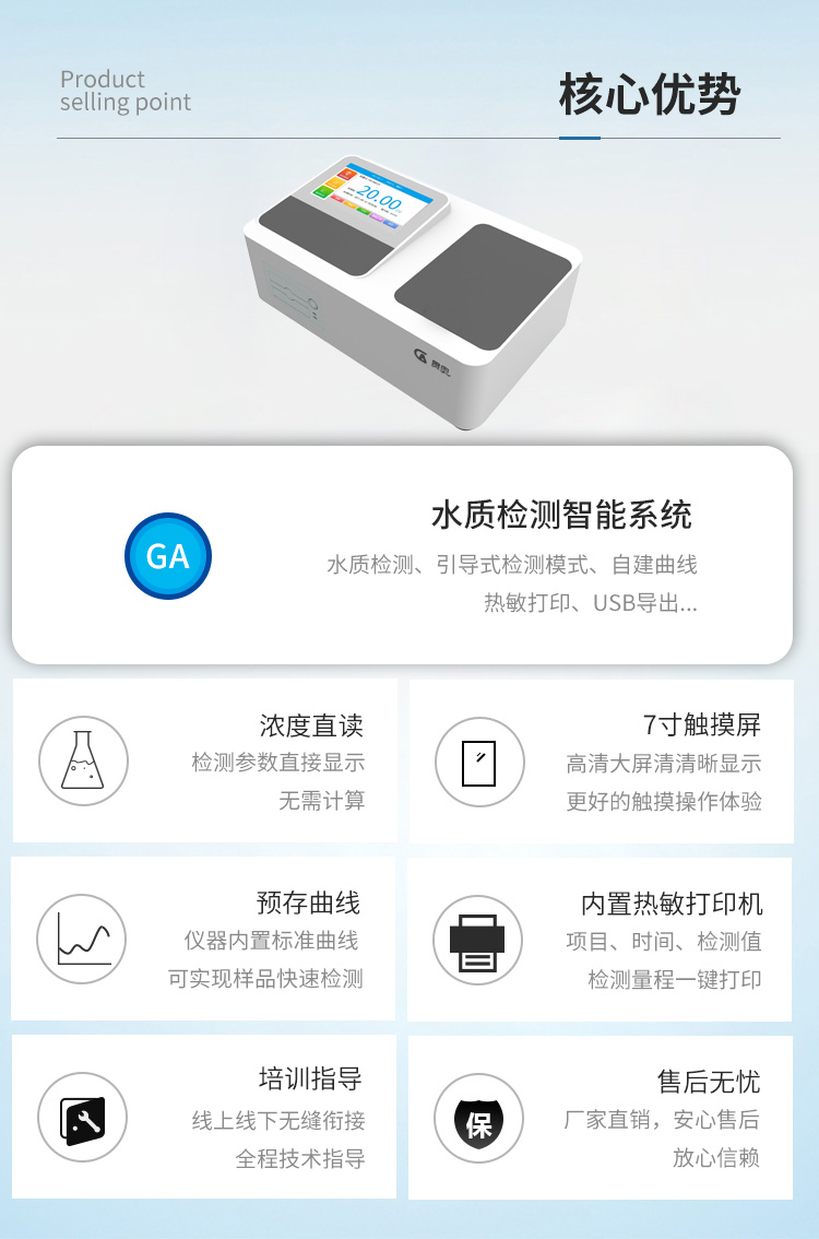 實驗室臺式水質(zhì)檢測儀核心優(yōu)勢